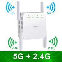 5G Wifi Repeater Wifi Extender Wifi Amplifier 2.4G Wireless Long Range Wi Fi Booster Wi-Fi Repeater Signal Wi-fi Extender