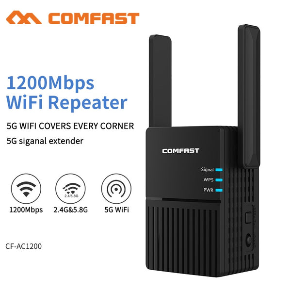 1200Mbps Long Range Dual Band 2.4+5Ghz Wireless Wifi Router High Power Wifi Repeater Wifi Extender Wlan Wi-fi Amplifer